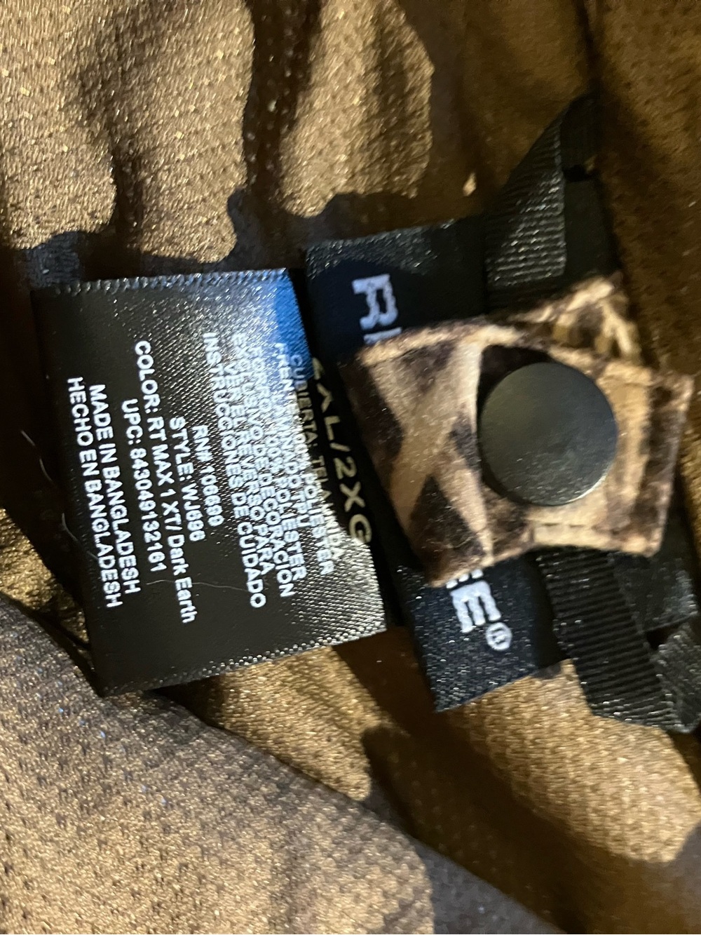 Womens Habit Buck Hollow rainproof jacket from Real Tree 2XL - Picture 3 of 10